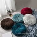 Amazon selling new style velvet round shape decorative cushion pillow